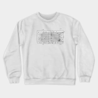 Water Jet Propelled Vintage Patent Hand Drawing Crewneck Sweatshirt